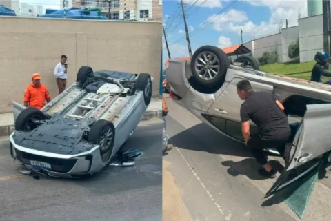 CAPOTAMENTO DE VEÍCULO  NA COLÔNIA JAPONESA  EM MANAUS